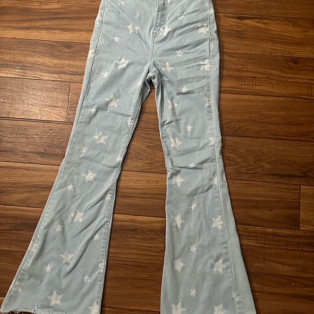 CELLO Star Print Flared Pants SIZE 5